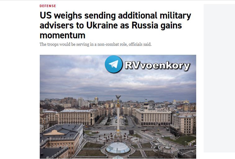 ‼️🇺🇸🇺🇦USA zvažují vyslat více vojenských poradců na velvyslanectví v Kyjevě, ...